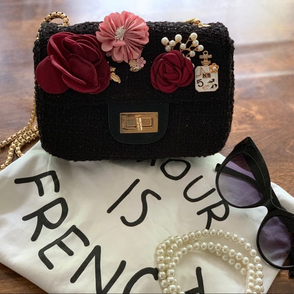 ✨LAST ONE✨Paris gorgeous Coco Rose embellished bag - Picture 8 of 8